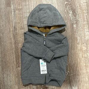 NWT Carters soft fur lined sweatshirt hoodie brand new!